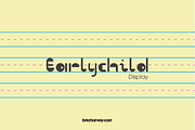 Earlychild Display, a Sans Serif Font by briahcdesign (Thumbnail 1 of 6)