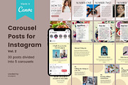 Instagram Carousel Vol. 2 | CANVA, a Social Media Template by bonadigitals (Thumbnail 1 of 7)