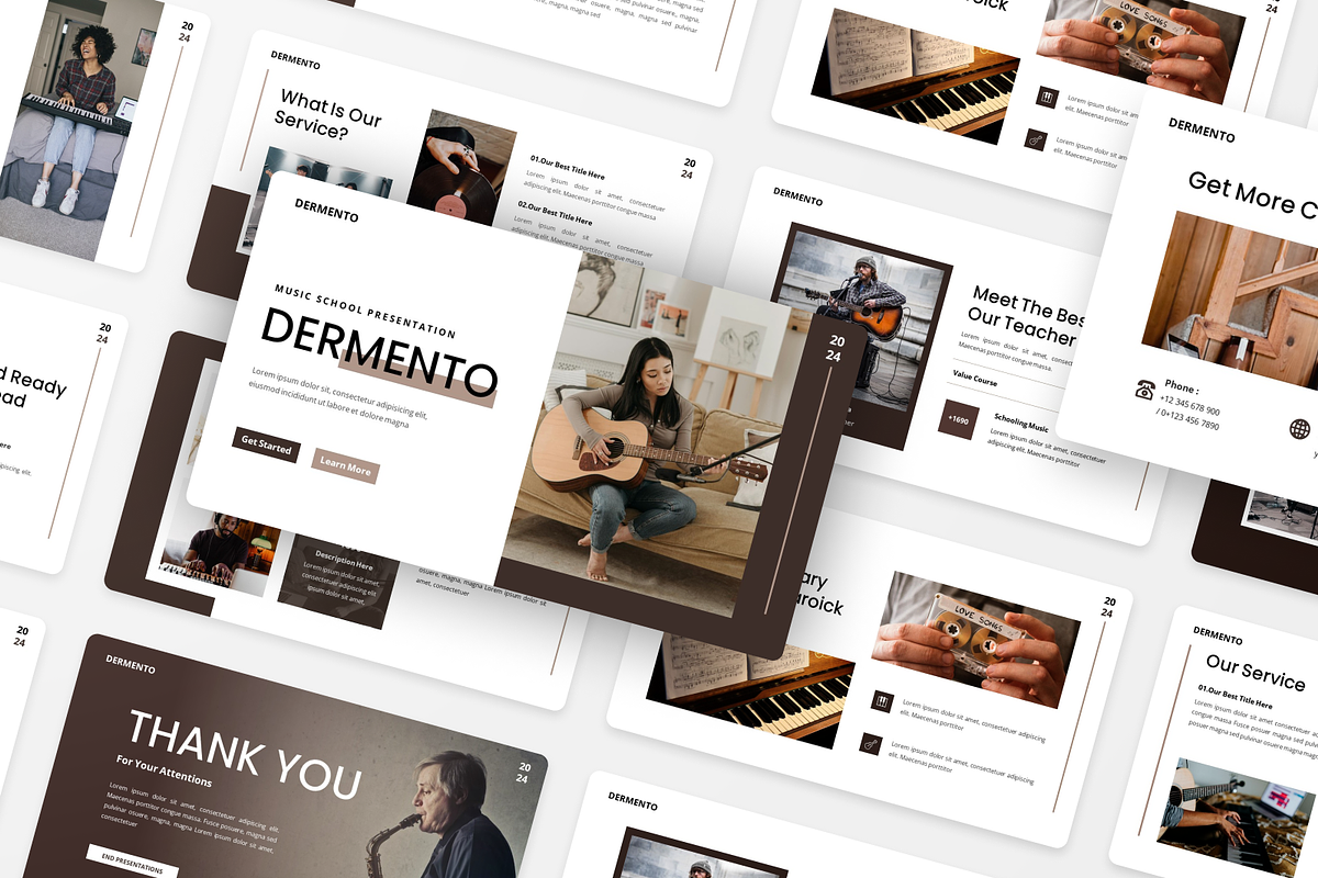 Dermento - Music School Keynote, a Presentation Template by Annora Studio (Photo 5 of 5)