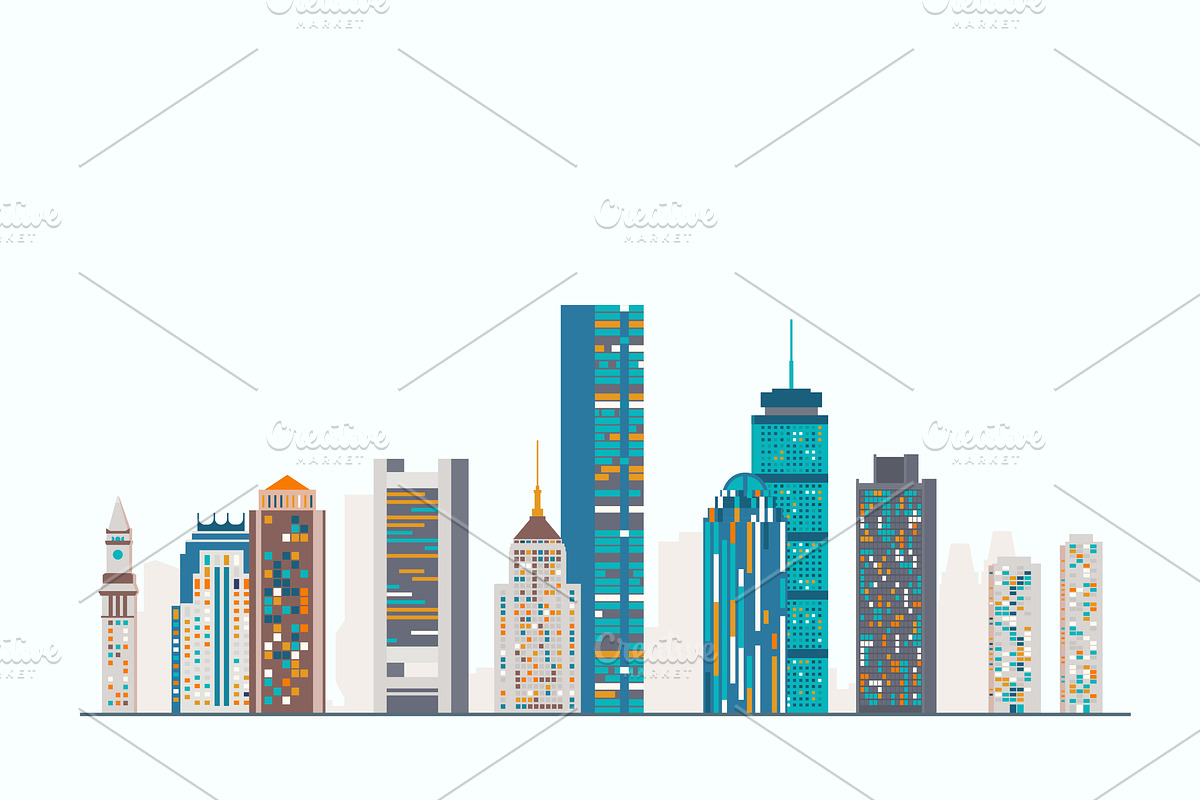 Boston skyline, an Illustration by GlebTagirov (Photo 2 of 2)