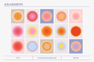 Round Aura Gradient Set Vol.1