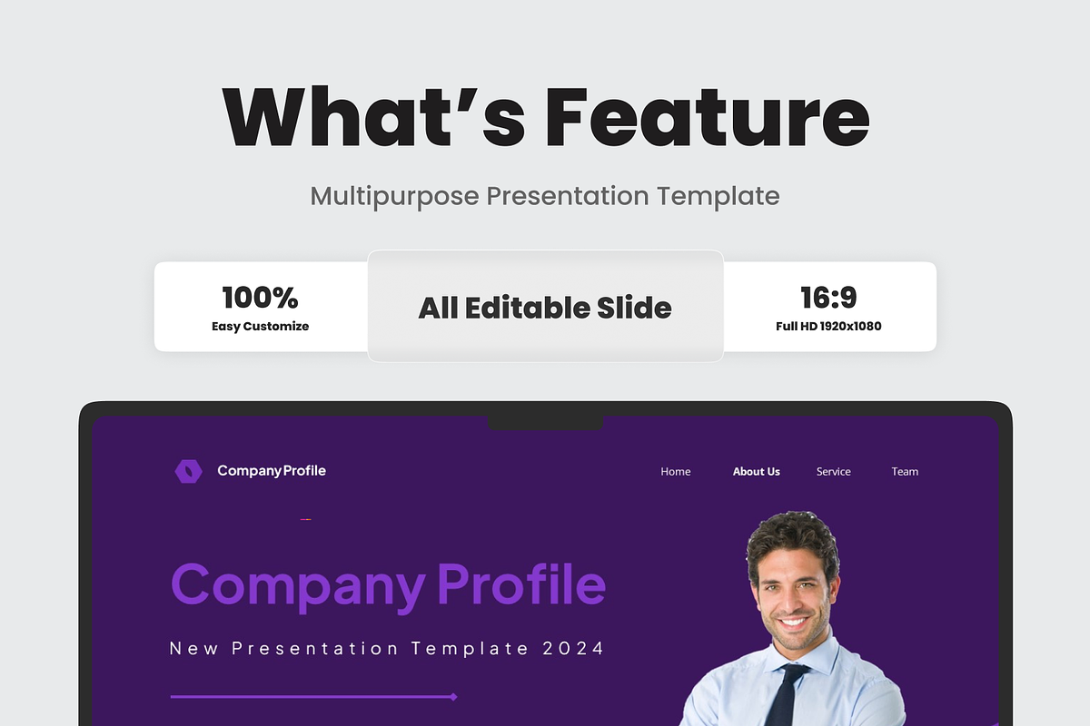 Company Profile Presentation Keynote, a Presentation Template by SquidPixey (Photo 2 of 6)