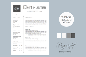 Resume Template + Cover Letter WORD