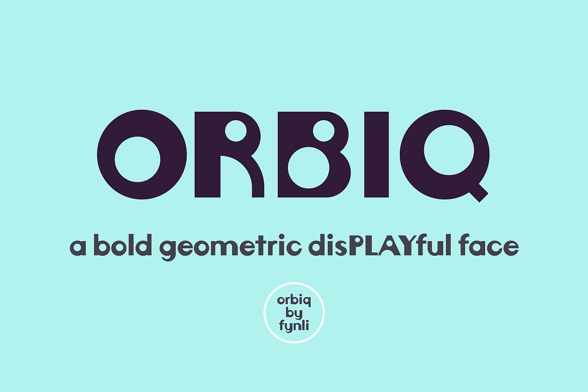 Orbiq Font, a Sans Serif Font by Fynli (Photo 1 of 12)
