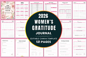 2026 Women’s Gratitude Journal, a Stationery Template by Shumaya (Thumbnail 1 of 4)