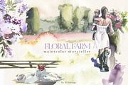 Watercolor Floral Bundle 90 in1, an Animal Illustration by whiteheartdesign (Thumbnail 15 of 50)