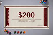 Multipurpose Retro Gift Voucher 01, a Card Template by Tzochko (Thumbnail 7 of 8)