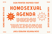 Homosexual Agenda -Sign Painter Sans, a Sans Serif Font by Creative Type (Thumbnail 11 of 12)