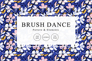 Brush dance. Pattern & elements