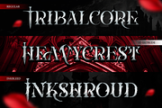 Wildtras, a Blackletter Font by Burntilldead (Thumbnail 4 of 12)