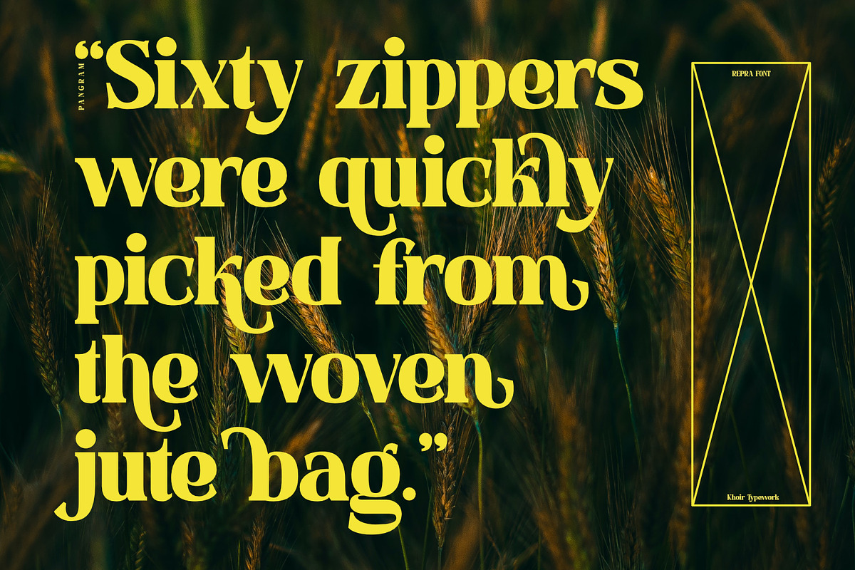 Repra - Retro Serif, a Serif Font by Khoir (Photo 7 of 10)