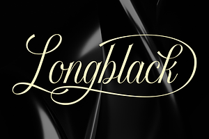 Longblack - Elegant & Versatile Font, a Script Font by 50Fox