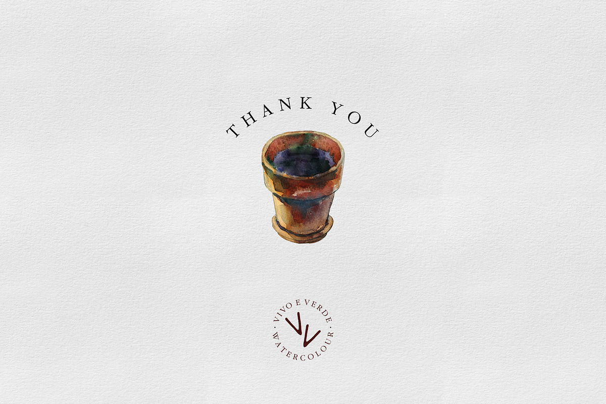 3 herbs in flowerpots watercolour, an Illustration by vivo e verde (Photo 11 of 11)