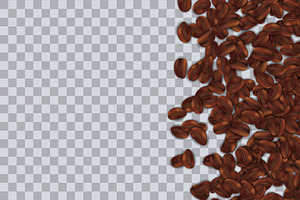 Roasting Coffee Beans Background.