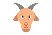Goat Flat Icon, a Duotone Icon by Pexelpy (Thumbnail 1 of 2)