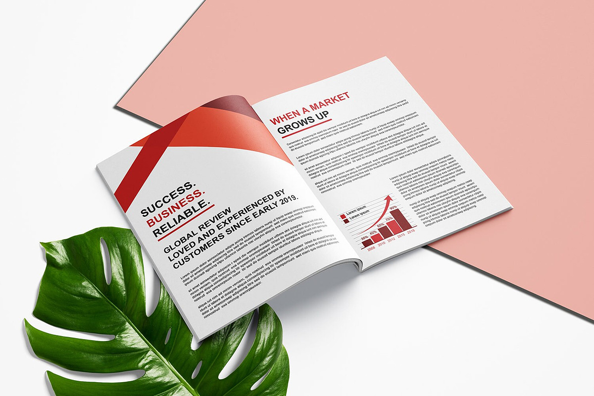 Corporate Annual Report Template, a Brochure Template by Template Shop (Photo 4 of 10)