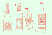 Cocktail Bottle Vector, a Food Illustration by TheFoodAtlas (Thumbnail 6 of 7)