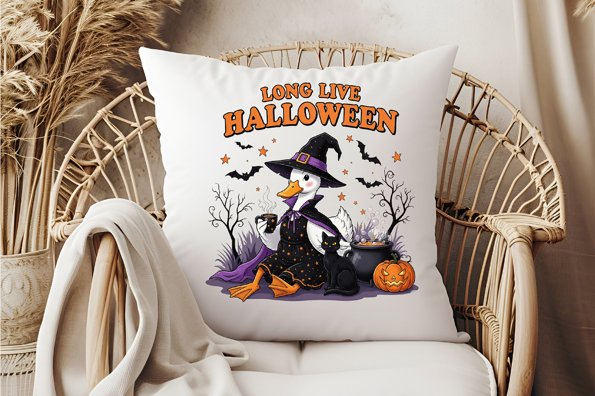 Halloween Goose Witch Long Live Png, an Illustration by DreamCafeArt (Photo 5 of 7)