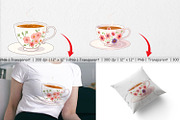 Spring Tea Clipart, a Graphic by Artnoy (Thumbnail 3 of 5)