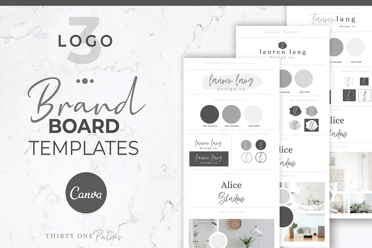 Brand Board Templates | Canva, a Presentation Template by Thirty One Palms Studio (Photo 1 of 5)