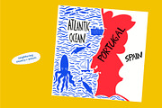 Portugal. Hand Drawn Maps With Names, an Education Illustration by Lubov Illustrations Shop (Thumbnail 6 of 7)
