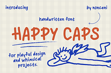Happy Caps Handwriting Font