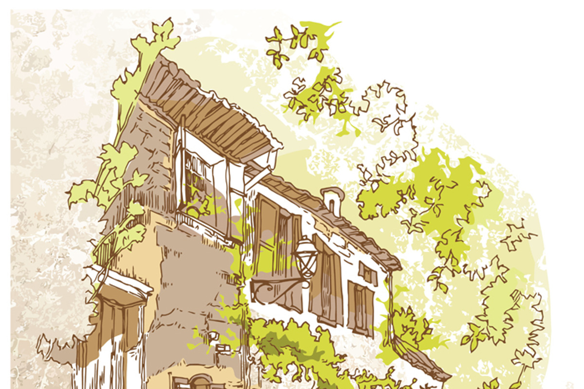 Set of Old Street landscapes, a Texture Illustration by Penndpaper (Photo 5 of 9)
