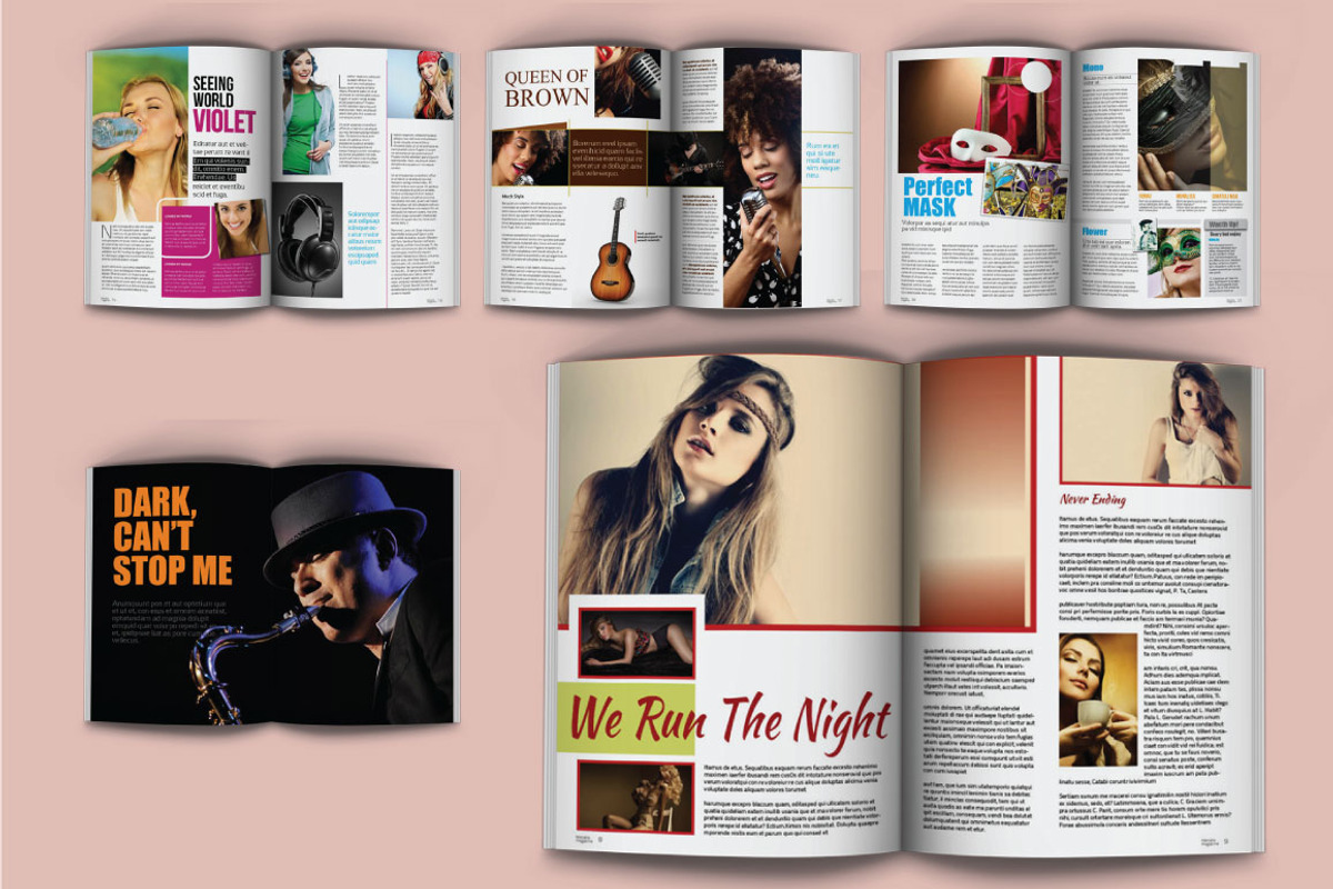 Monalia Indesign Magazine Template, a Magazine Template by Orlin (Photo 4 of 5)