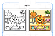 Cozy Routine Coloring Pages for Kids, a Decorative Illustration by Ink Gallery (Thumbnail 4 of 9)