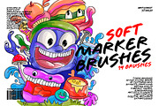 Soft Marker Procreate Brushes, a Brush Add-On by Spasibenko Art (Thumbnail 2 of 5)