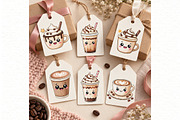 Kawaii Coffee and Bakery Clipart, a Food Illustration by Villa 11 Estudio (Thumbnail 7 of 8)
