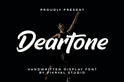 Deartone – Handwritten Display Font, a Handwritten Font by Fikryal Studio (Thumbnail 1 of 13)
