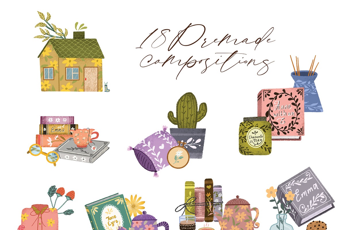 Summer hygge clipart &digital papers, a Seasonal Illustration by Yelloo Fish (Photo 9 of 10)