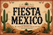 Fiesta Mexico - Mexican Display Font, a Serif Font by overlaytemplates (Thumbnail 1 of 5)