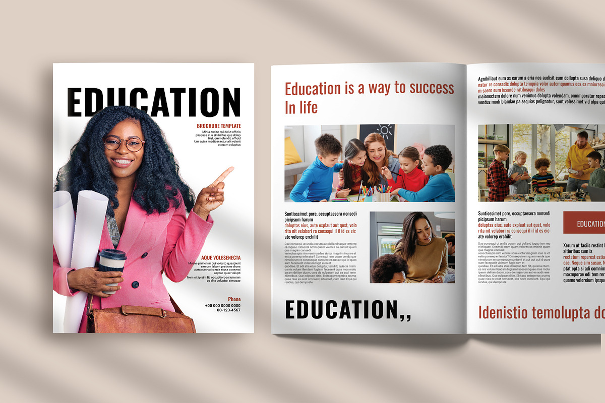 Education Brochure Template, a Magazine Template by PrintIdea (Photo 4 of 6)