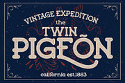 Walkingblue -  Retro Rough Font, a Font by LetterStock (Thumbnail 4 of 7)