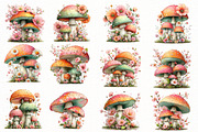 Whimsical spring mushroom Clipart, an Illustration by Designworld (Thumbnail 2 of 7)