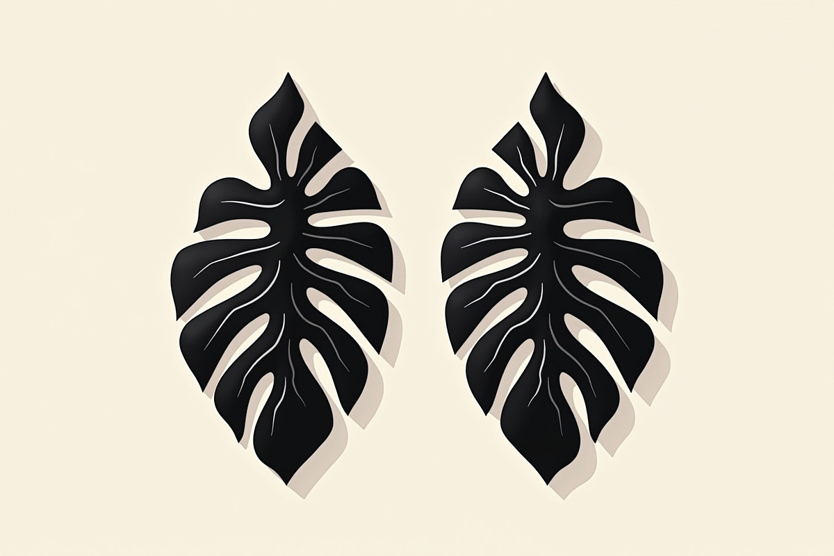 Leaf Earring Silhouette Bundle, an Object Graphic by abu67222 (Photo 13 of 16)