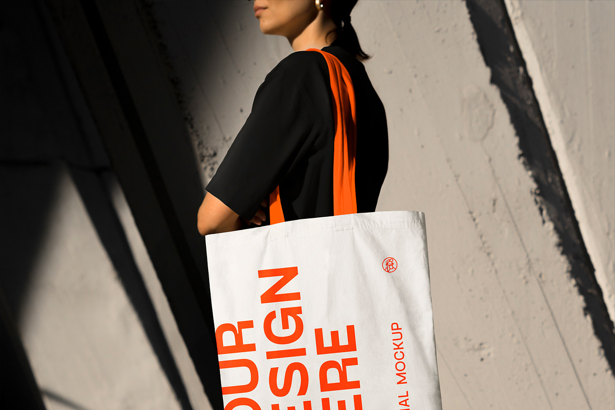 Urban Tote Bag Mockup Bundle, a Product Mockup by eezo (Photo 3 of 12)