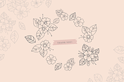 30 Hand Drawn Floral Elements, a Decorative Illustration by By Kerri Ann (Thumbnail 6 of 6)