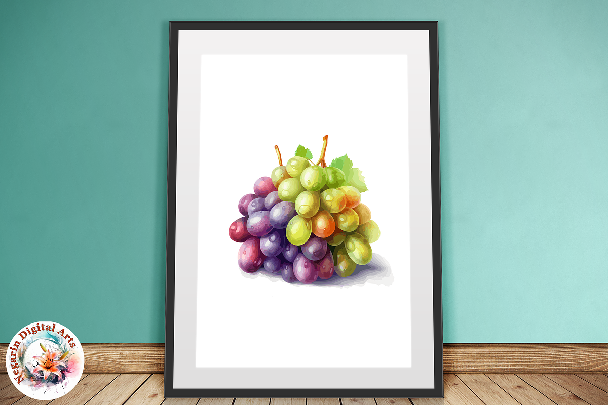 Watercolor Summer Hawaiian Fruits, an Object Graphic by Negarin Digital Art (Photo 8 of 9)