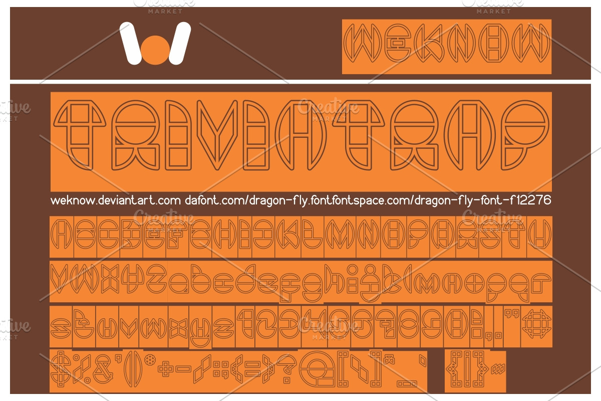 dragon fly font preview 3