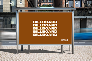 Sidewalk Billboard Mockup, a Product Mockup by Mockupfit