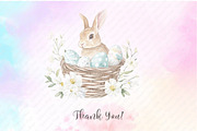 Watercolor Easter Bunny Clipart, an Illustration by Watercolor design (Thumbnail 8 of 11)