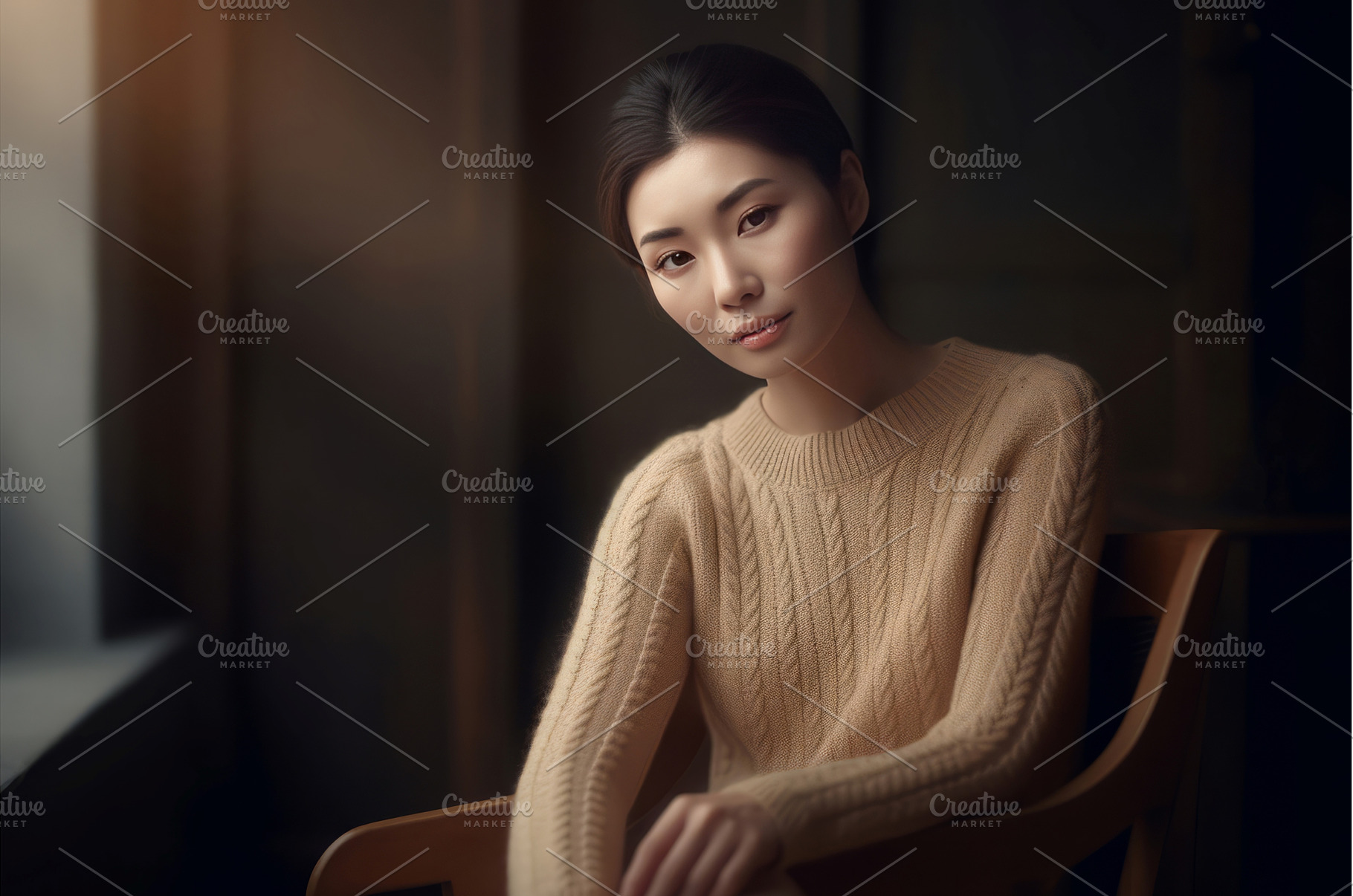 Asian female portrait with flawless, a Beauty & Fashion Photo by Ylivdesign