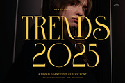Trends 2025 Serif Font, a Serif Font by Graphicxell (Thumbnail 1 of 8)