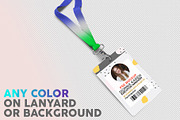 ID Card With Lanyard PSD Mockup, an Object Graphic by Sinlatown (Thumbnail 7 of 8)
