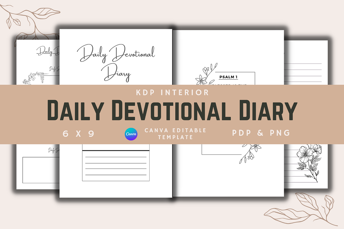 Daily Devotional Dairy  KDP Interior, a Templates & Theme by KDPISH (Photo 1 of 4)
