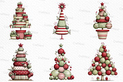 Cute Christmas Topiaries Tree, an Illustration by Craft Nest (Thumbnail 3 of 6)