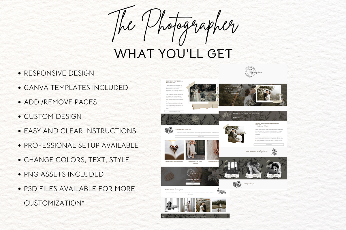 Google Site Theme | The Photographer, a Templates & Theme by She Designs Things (Photo 6 of 7)